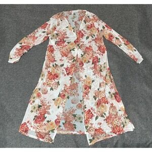 TGM New York Women's 3X Floral Kimono